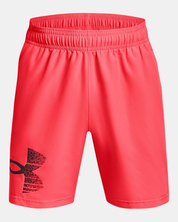 Shorts UA Woven Graphic para hombre, Red, pdpMainDesktop image number 5